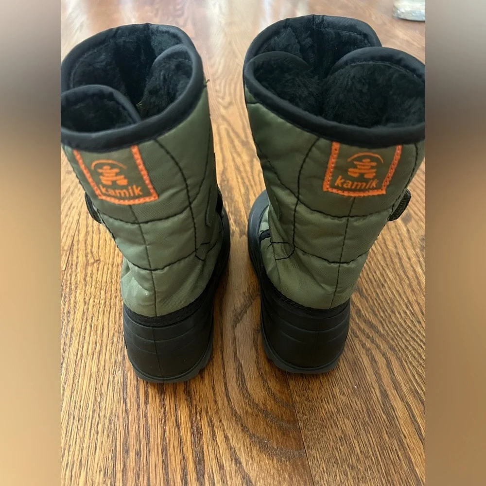 Kamik Green Insulated Winter Snow Boots Waterproof Faux Fur Lined Outdoor 10